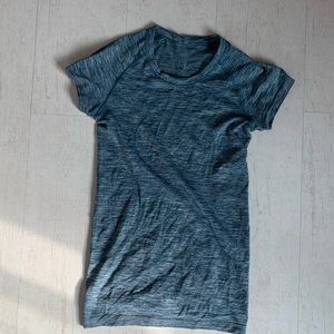 Blue swiftly tech short sleeve shirt